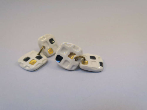 Boucles d'oreille pendantes Collection Pixels | EMPREINTES Paris - EMPREINTES Paris