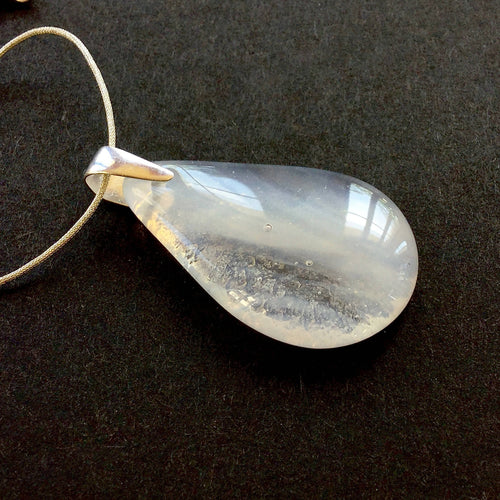 Pendentif GOUTTE blanc nuage | EMPREINTES Paris - EMPREINTES Paris