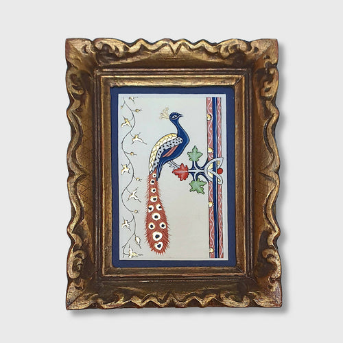 Enluminure petit paon perché | EMPREINTES Paris - EMPREINTES Paris