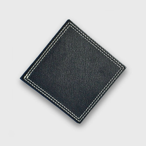 Lot de 6 sous verres en cuir Noir | EMPREINTES Paris - EMPREINTES Paris