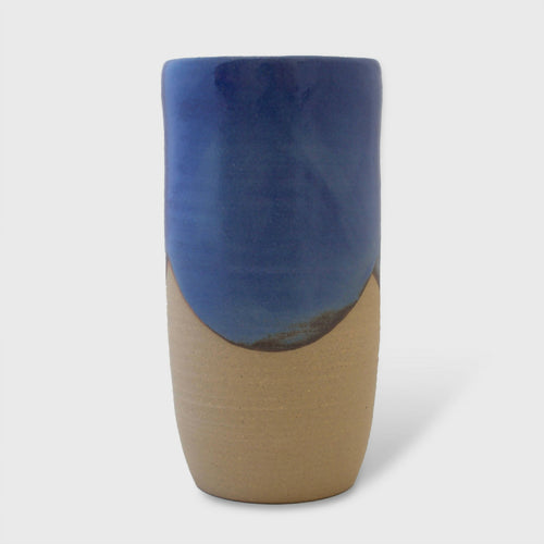 Vase Cylindre Lapis-Lazuli en grès brun | EMPREINTES Paris - EMPREINTES Paris