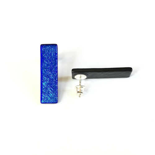 Boucles d'oreilles DISCO Iris bleu roi | EMPREINTES Paris - EMPREINTES Paris