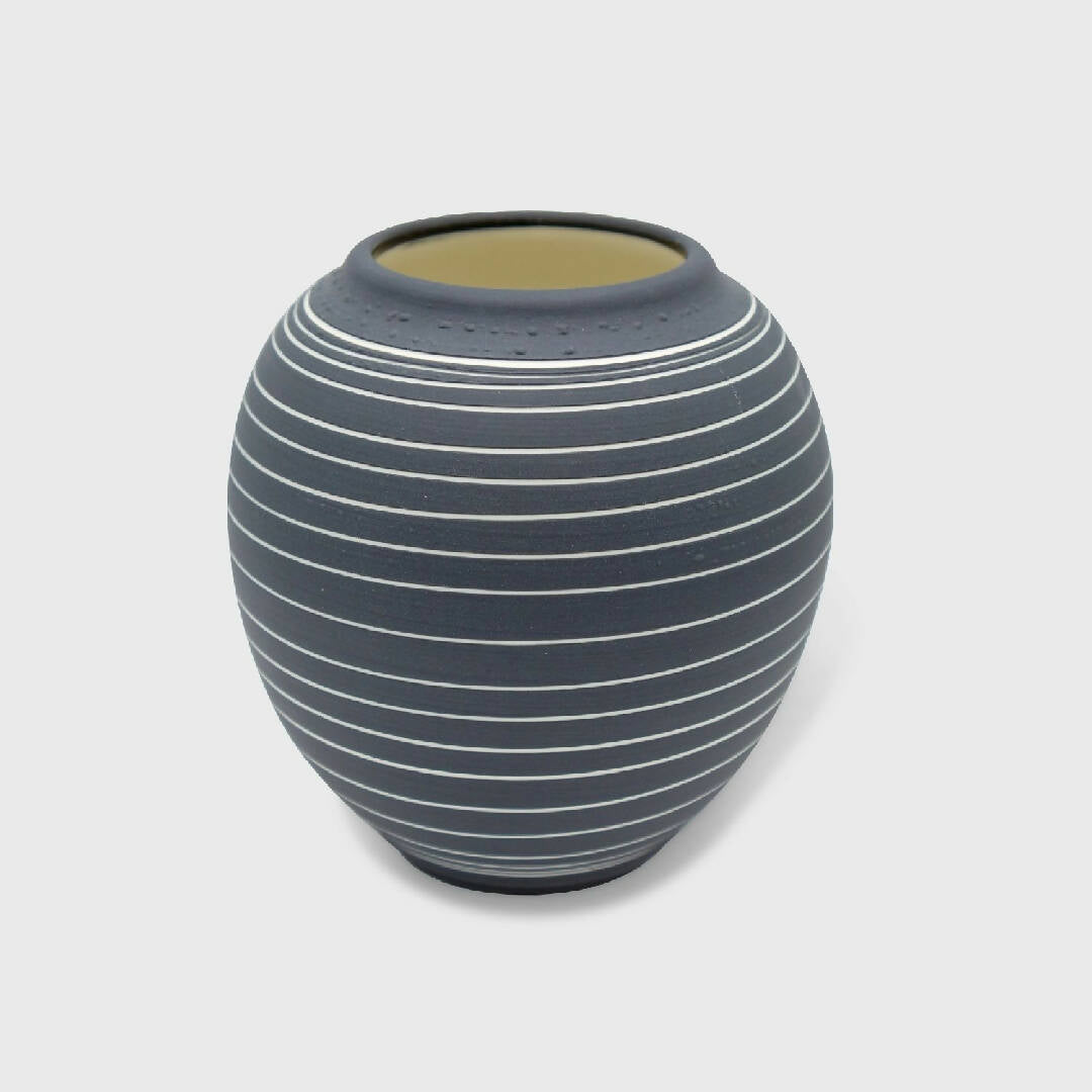 Vase porcelaine Stries petit modèle | EMPREINTES Paris