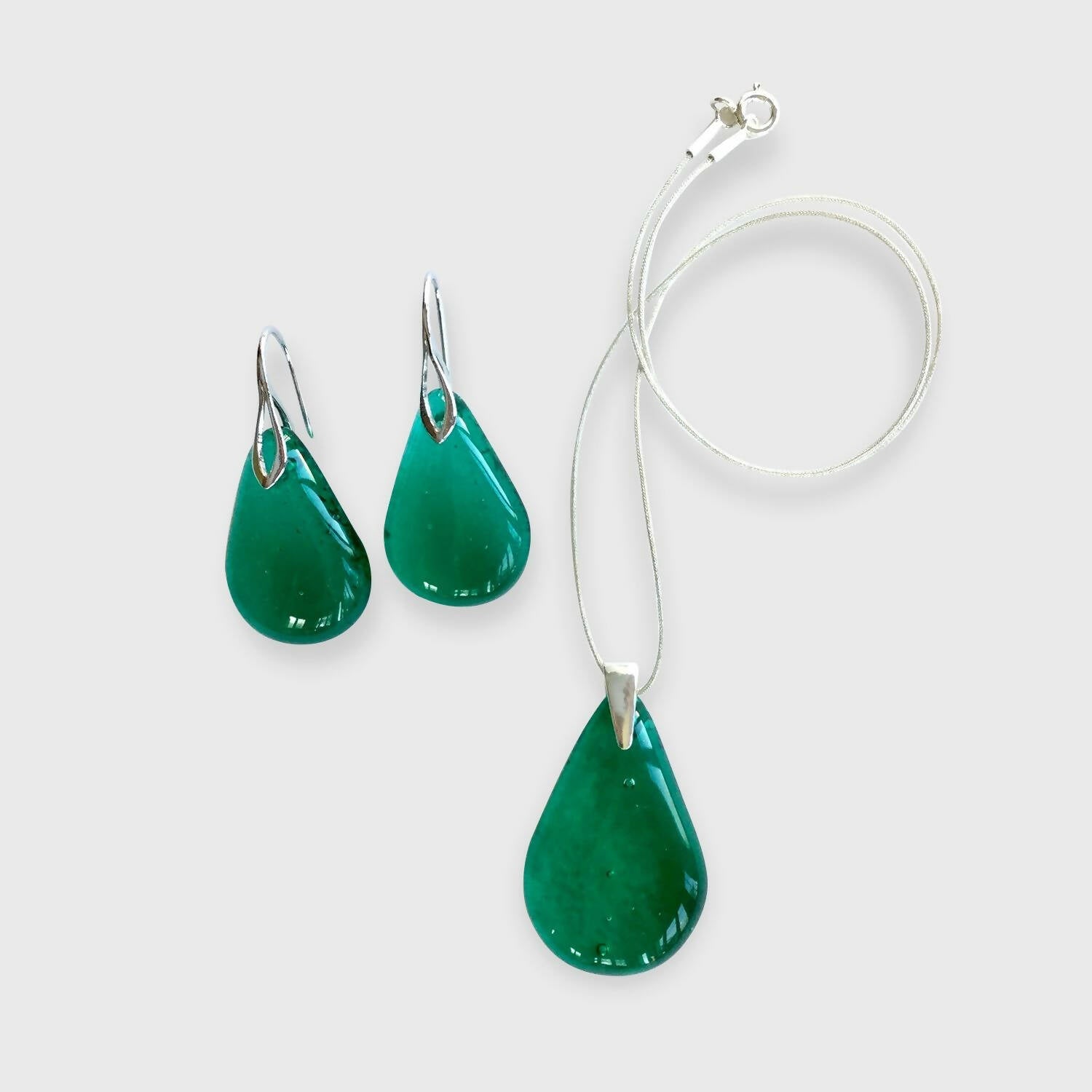 Parure GOUTTE émeraude | EMPREINTES Paris