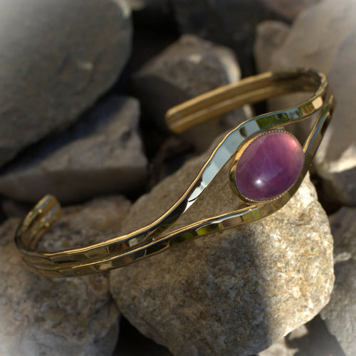 Bracelet plaqué or améthyste Classica | EMPREINTES Paris - EMPREINTES Paris