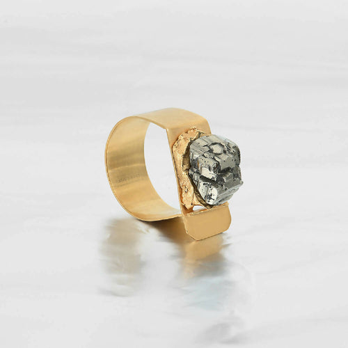 Bague Pyrite Or Pièce unique | EMPREINTES Paris - EMPREINTES Paris