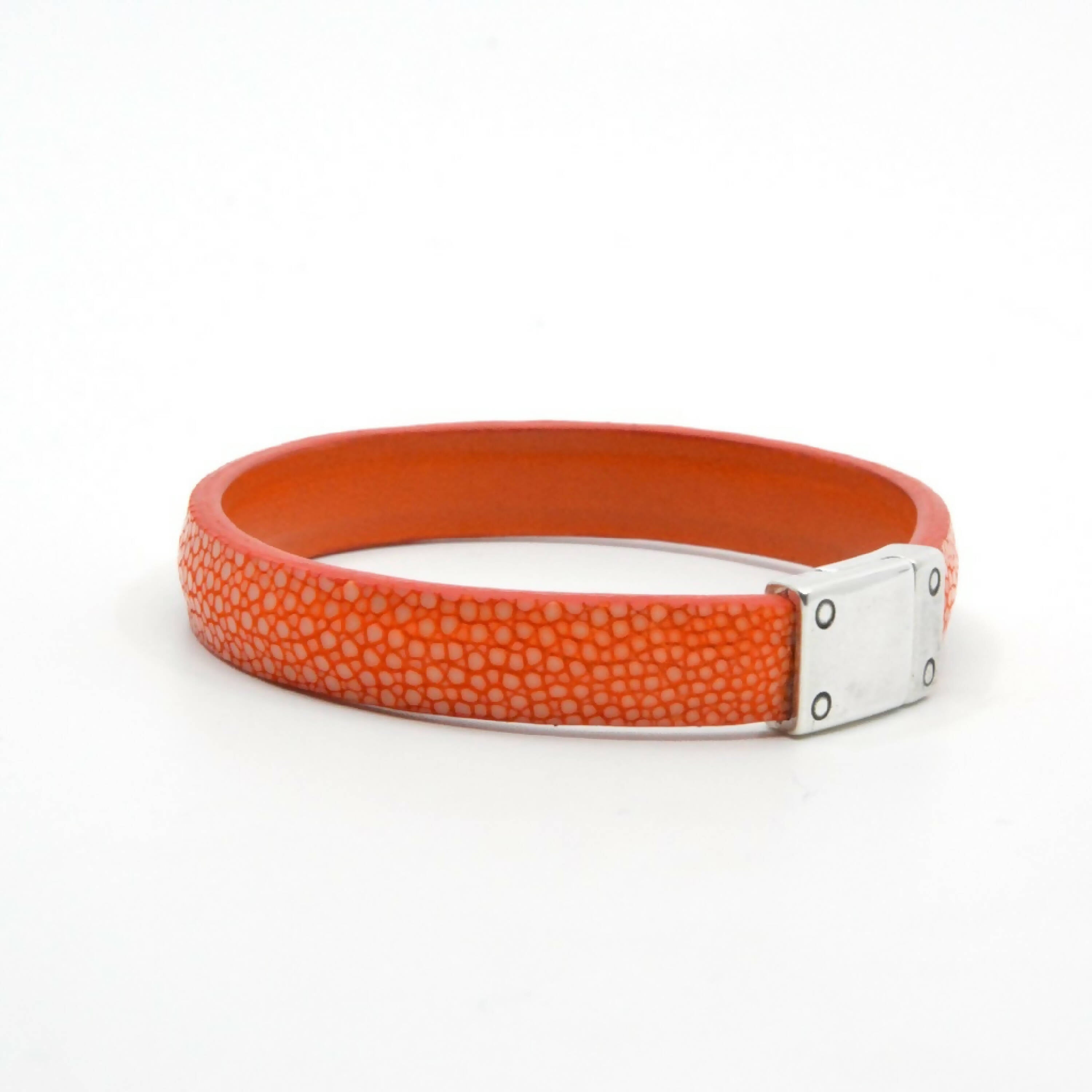 Bracelet en Galuchat orange | EMPREINTES Paris | EMPREINTES Paris