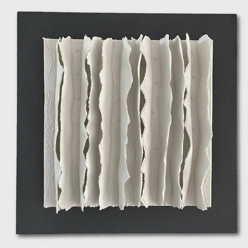 Bas relief tableaux papier porcelaine collection écorce sur fond blanc | EMPREINTES Paris - EMPREINTES Paris