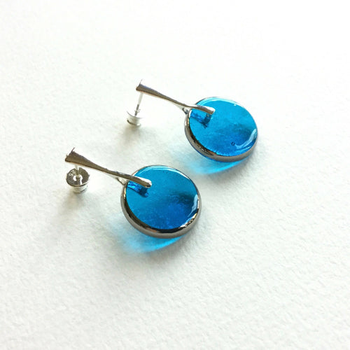 Boucles d'oreilles PLEINE LUNE turquoise | EMPREINTES Paris - EMPREINTES Paris