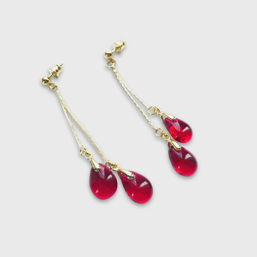 Boucles d'oreilles CARILLON rose profond | EMPREINTES Paris - EMPREINTES Paris