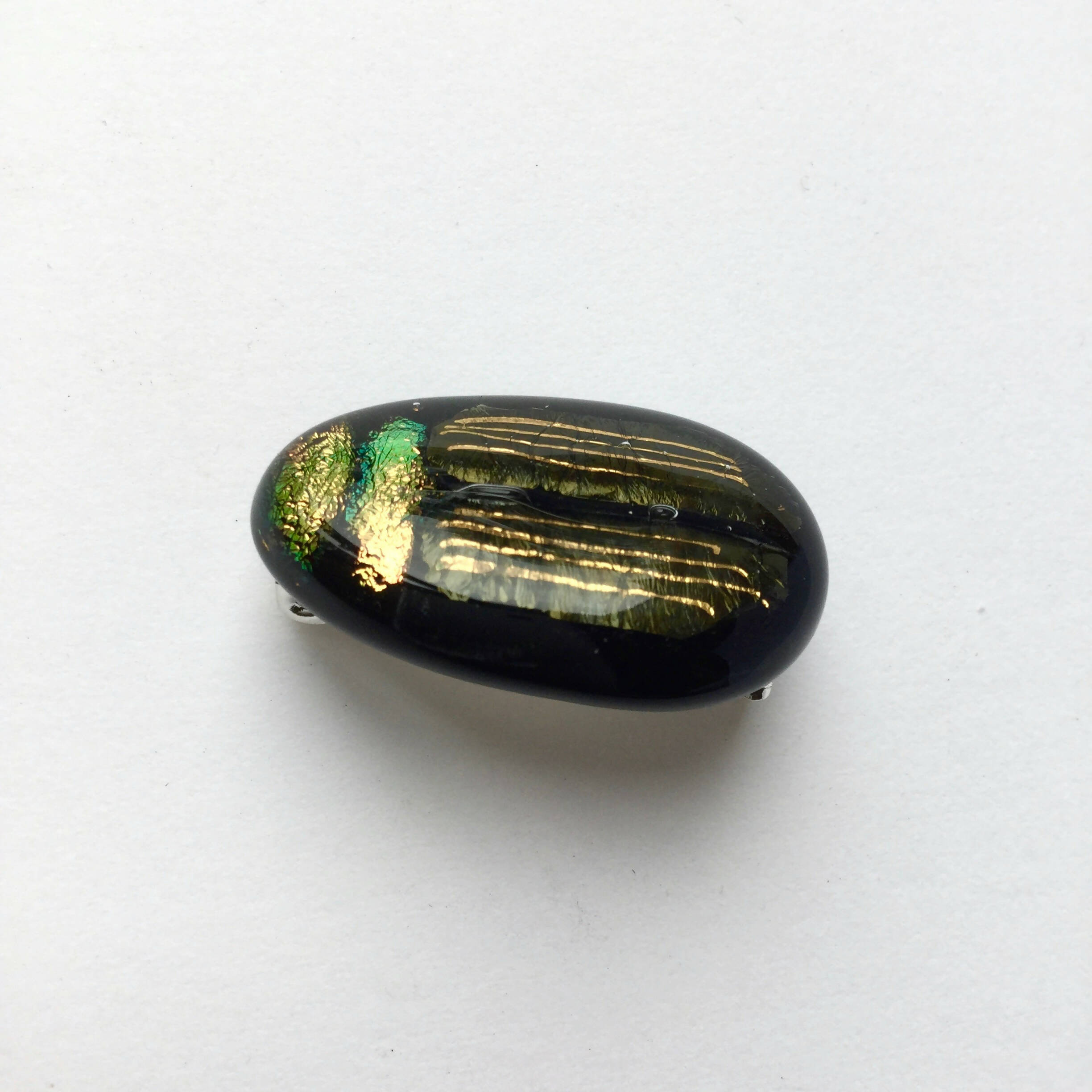 Broche Scarabée brun rayé | EMPREINTES Paris