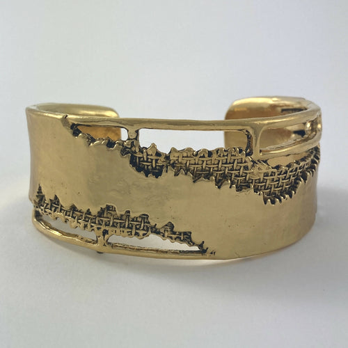 Bracelet en étain doré 1 | EMPREINTES Paris - EMPREINTES Paris