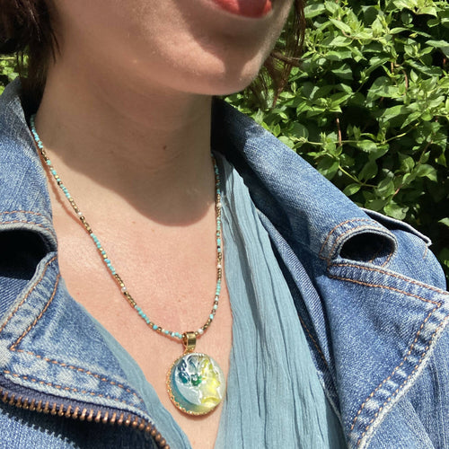 camée, tete femme, antique, reproduction, musée, printemps, pastel, majestueux, bijou symbolique, ethnique, romantique, chic bohème, amoureux, collier pour femme, art déco, art nouveau, idées cadeaux pour elle, saint Valentin, piece unique, tour de cou, pierre semi-precieuse, pate de verre, cristal | EMPREINTES Paris - EMPREINTES Paris