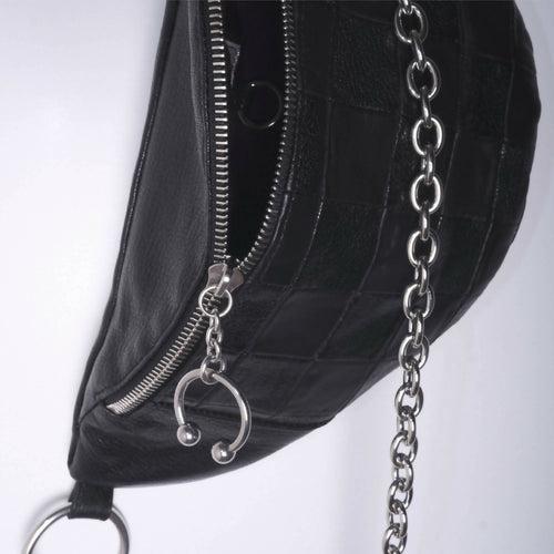 Sac banane - damier noir | EMPREINTES Paris - EMPREINTES Paris