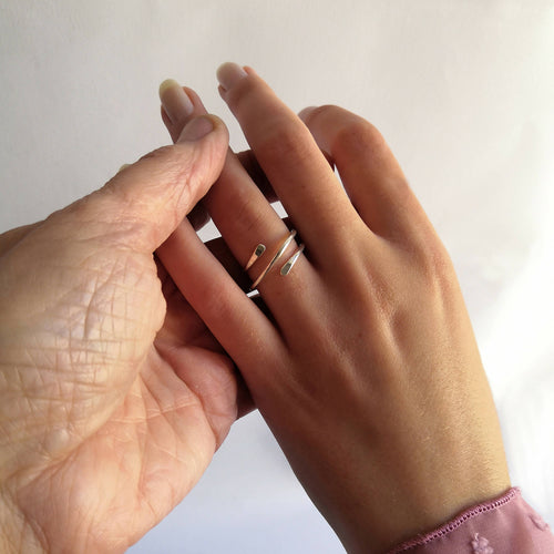 Bague A deux pas Argent | EMPREINTES Paris - EMPREINTES Paris