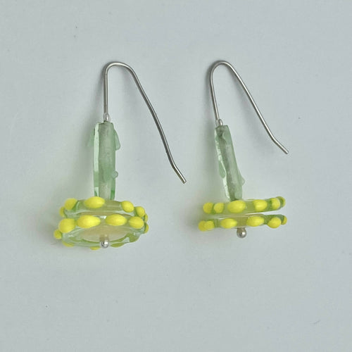 Boucles d'oreilles Parasols jaunes et vertes | EMPREINTES Paris - EMPREINTES Paris