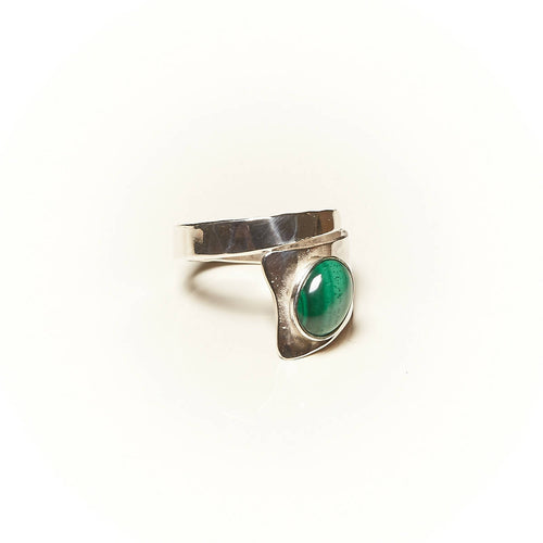 Bague ROMAE en argent avec une malachite. | EMPREINTES Paris - EMPREINTES Paris