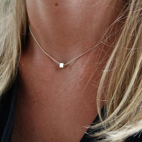 Collier cube Argent | EMPREINTES Paris - EMPREINTES Paris