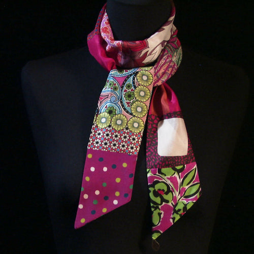 Bandeau soie spring rose | EMPREINTES Paris - EMPREINTES Paris