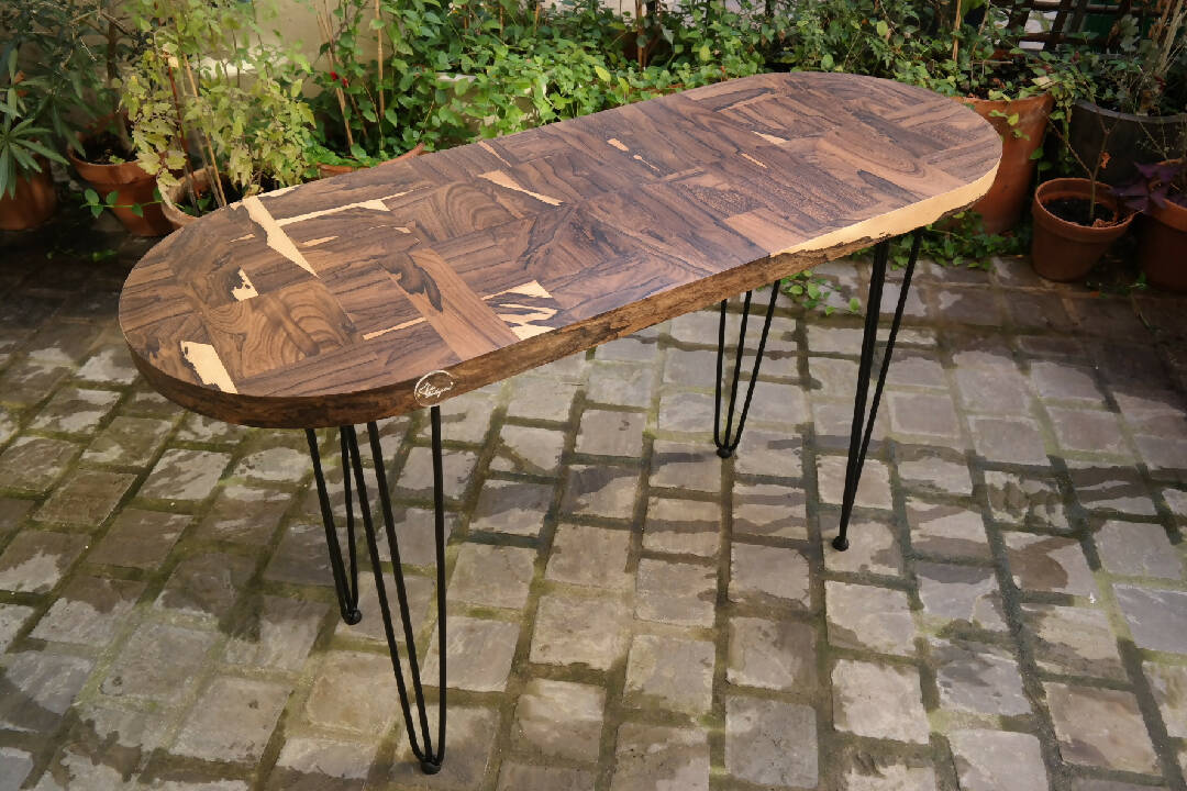 Table Patchwork Ziricote Console ou table basse | EMPREINTES Paris