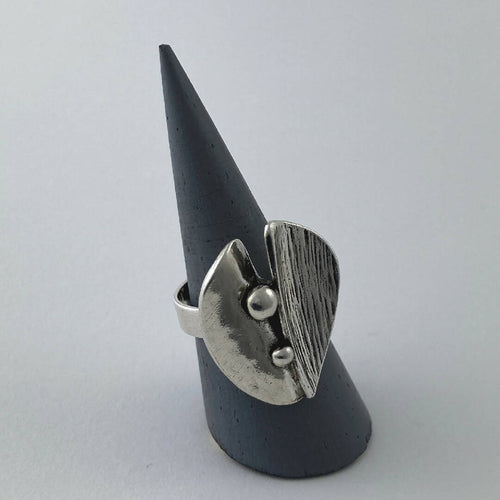 Bague réglable en étain argentée 6 | EMPREINTES Paris - EMPREINTES Paris