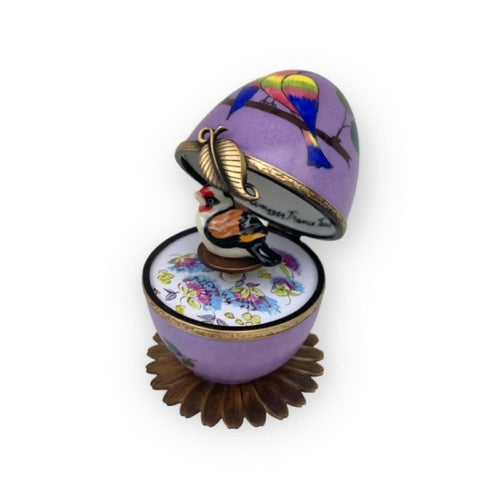 boite_a_musique_violette_decor_oiseau_chardonneret_bleu_et_orange_cadeau_dun_souvenir_precieux | EMPREINTES Paris - EMPREINTES Paris
