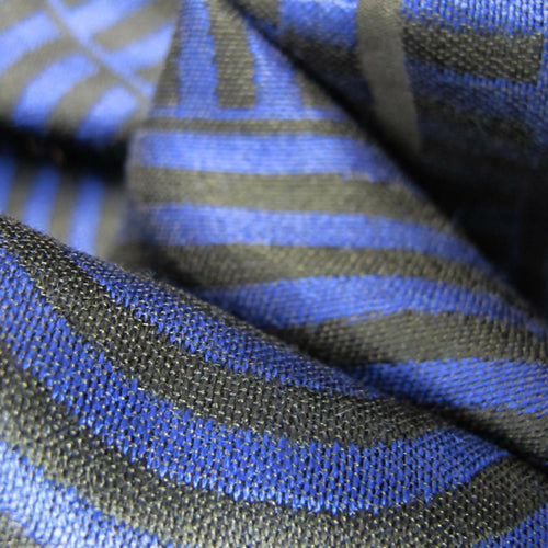 Écharpe maxi Laine Soie Encre Noir CINÉTIQUE | EMPREINTES Paris - EMPREINTES Paris