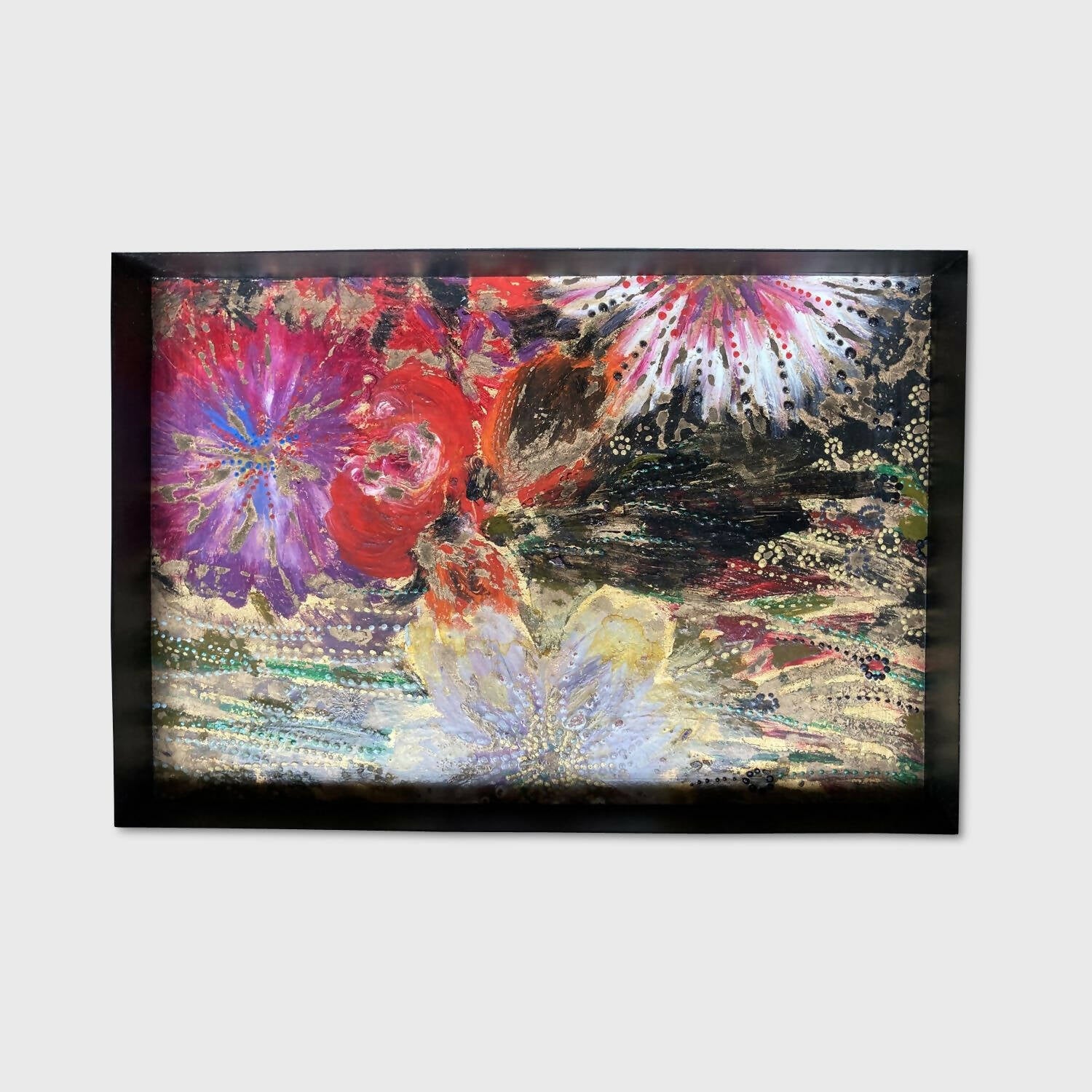 Plateau Tableau Fleurs rouges | EMPREINTES Paris