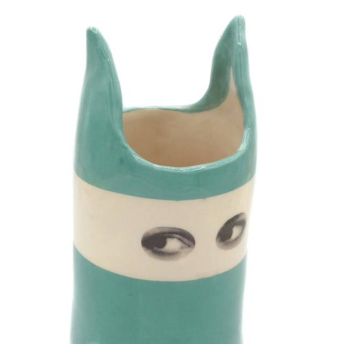 Vase Espionne bleu à bandeau | EMPREINTES Paris - EMPREINTES Paris