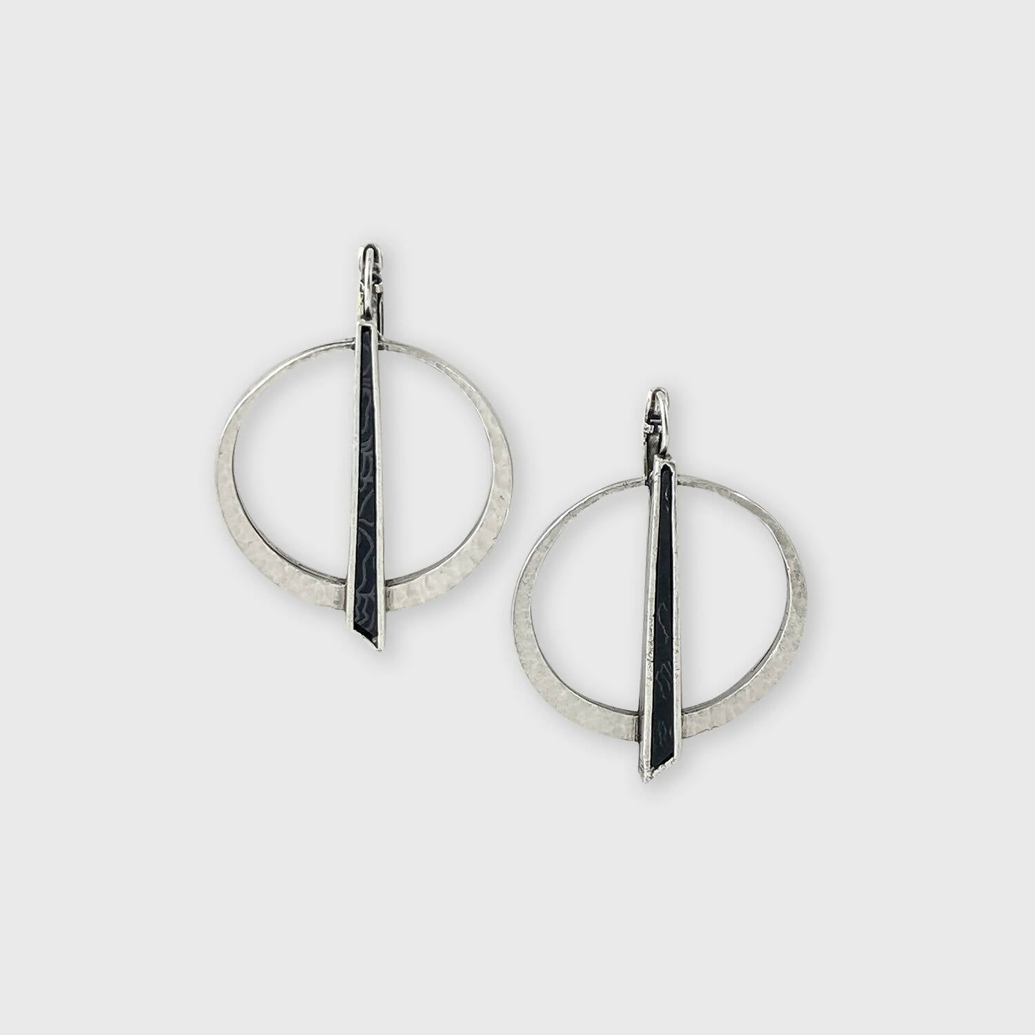 Boucles d’oreilles en étain Argenté 21 | EMPREINTES Paris