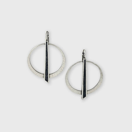 Boucles d’oreilles en étain Argenté 21 | EMPREINTES Paris - EMPREINTES Paris