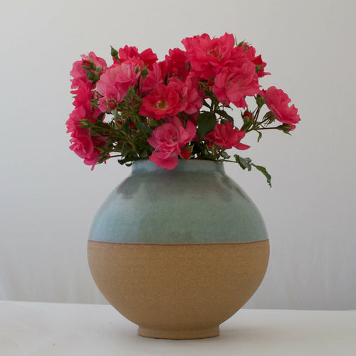 Vase Boule en grès céladon | EMPREINTES Paris - EMPREINTES Paris