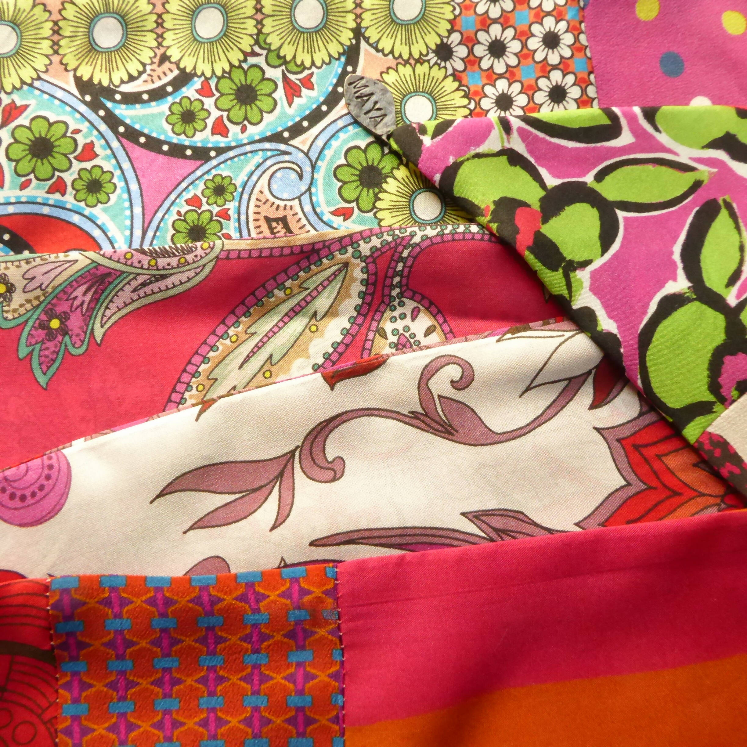 Bandeau soie spring rose | EMPREINTES Paris