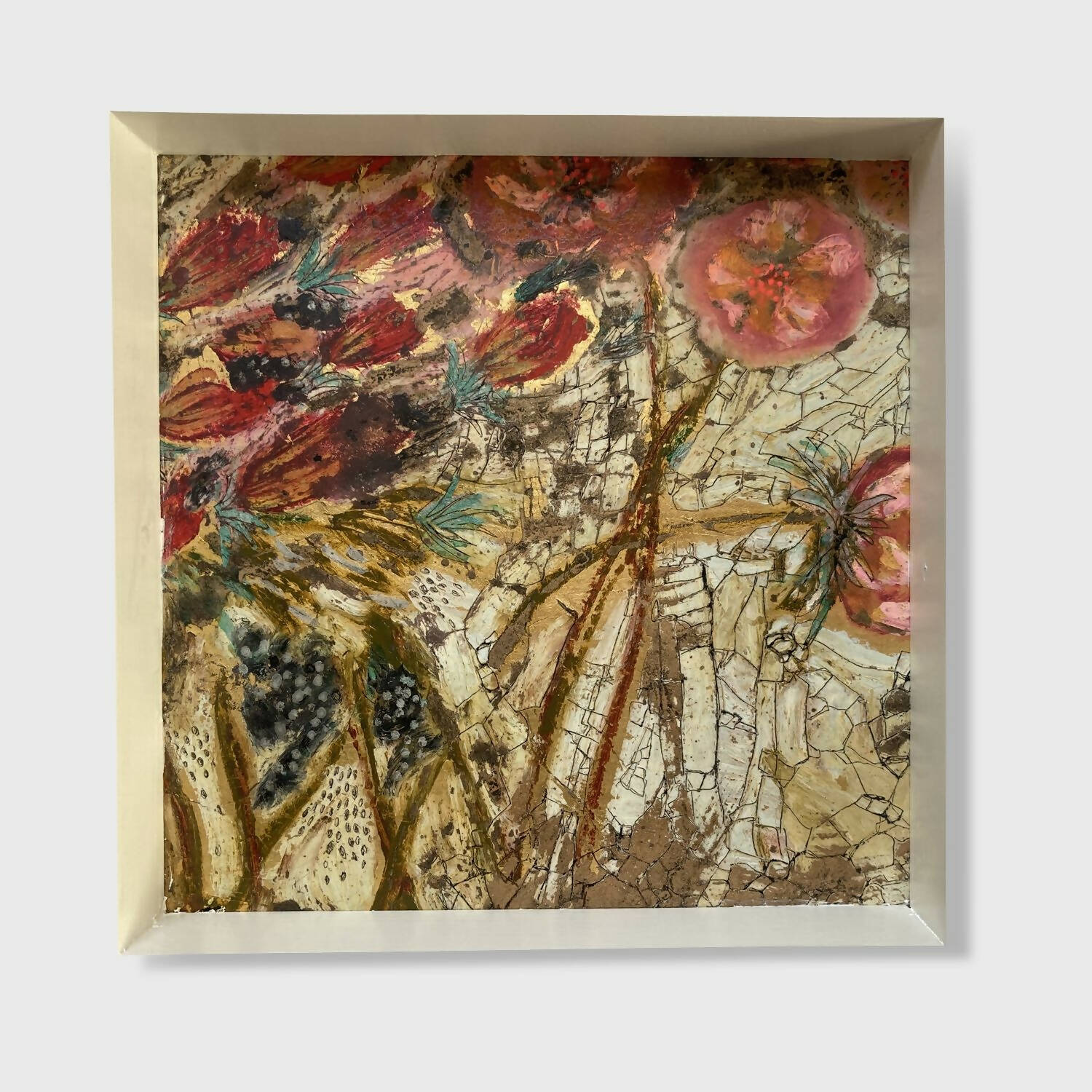 Plateau-Tableau Fleurs d