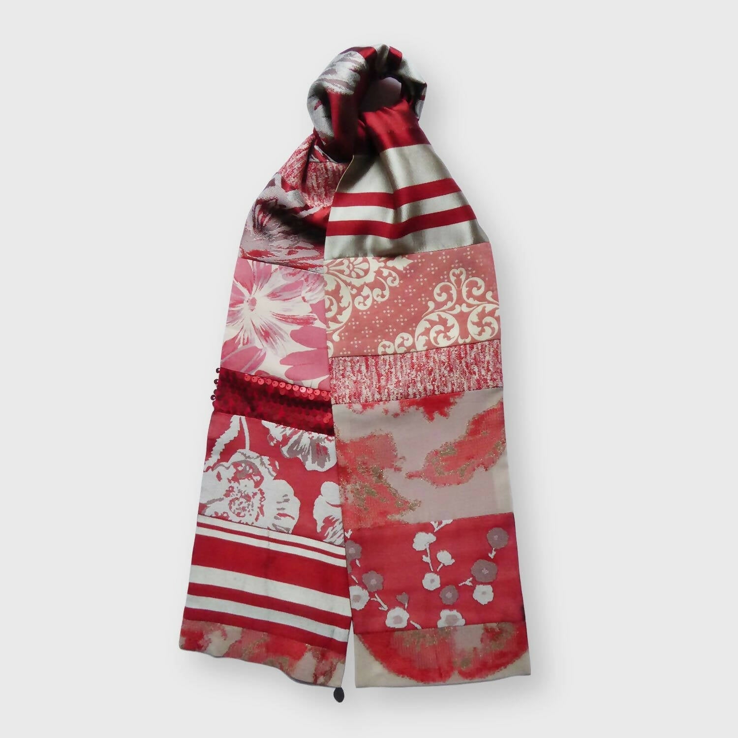 Écharpe bijou- Précieux rouge | EMPREINTES Paris