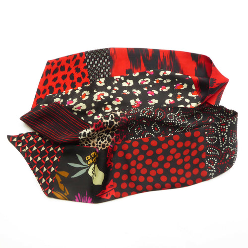 Maxi bandeau- rouge noir | EMPREINTES Paris - EMPREINTES Paris