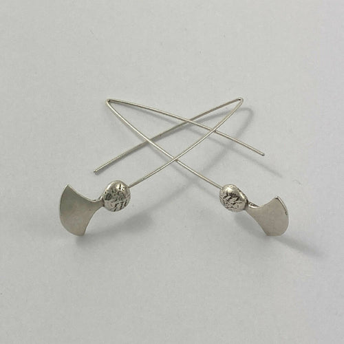 Boucles d’oreilles en étain argenté 7 | EMPREINTES Paris - EMPREINTES Paris