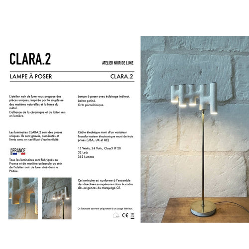Lampe CLARA 2 | EMPREINTES Paris - EMPREINTES Paris