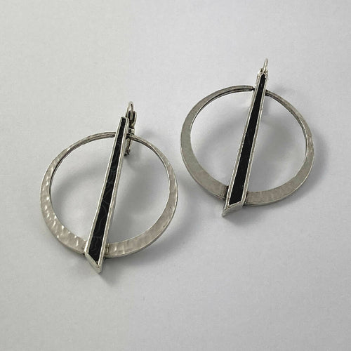 Boucles d’oreilles en étain Argenté 21 | EMPREINTES Paris - EMPREINTES Paris