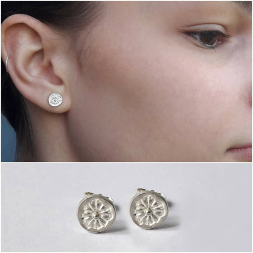 Boucles d'oreilles Poppy en argent | EMPREINTES Paris - EMPREINTES Paris