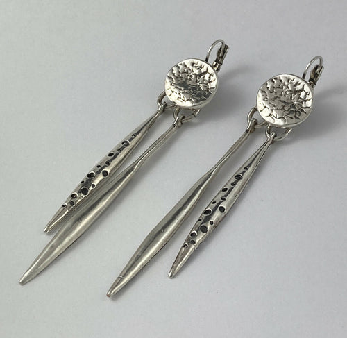 Boucles d’oreilles en étain Argenté 15 | EMPREINTES Paris - EMPREINTES Paris