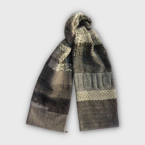 Écharpe hivernale homme gris | EMPREINTES Paris - EMPREINTES Paris