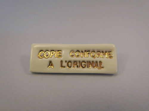 Broche Copie conforme | EMPREINTES Paris - EMPREINTES Paris
