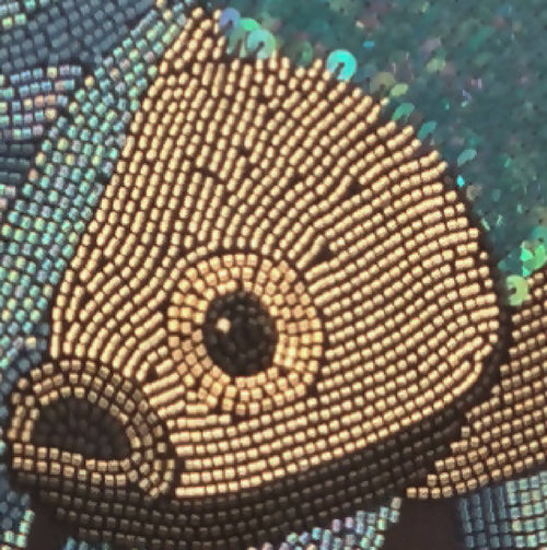 Tableau perlé Le poisson bleu | EMPREINTES Paris - EMPREINTES Paris