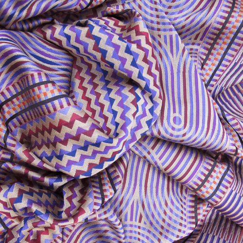 Écharpe maxi Laine Soie Multico Camel CINÉTIQUE | EMPREINTES Paris - EMPREINTES Paris