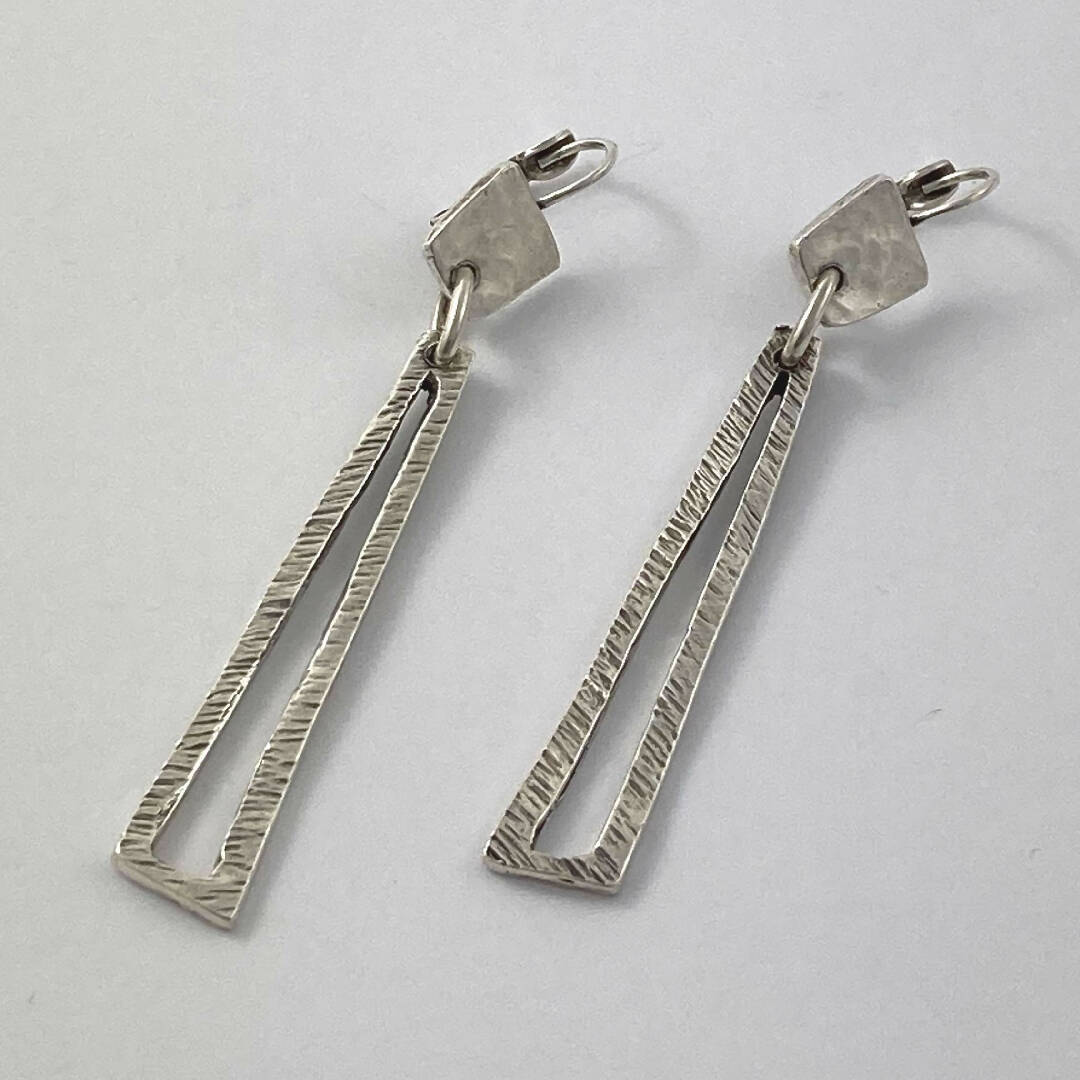 Boucles d’oreilles en étain Argenté 25 | EMPREINTES Paris