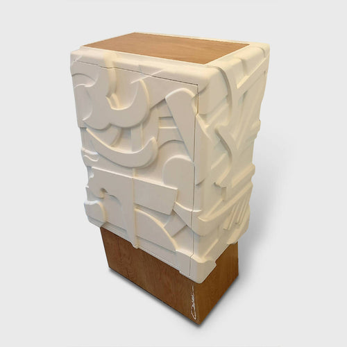 Meuble sculpture sur bois CUBISTE | EMPREINTES Paris - EMPREINTES Paris