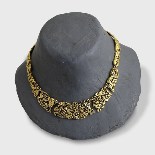 Collier réglable en étain Doré 5 | EMPREINTES Paris - EMPREINTES Paris