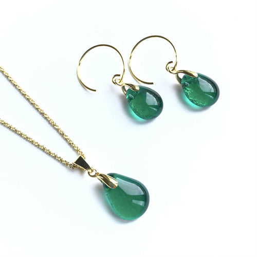 Boucles d'oreilles Perle émeraude | EMPREINTES Paris - EMPREINTES Paris