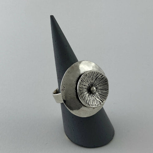 Bague réglable en étain argentée 12 | EMPREINTES Paris - EMPREINTES Paris